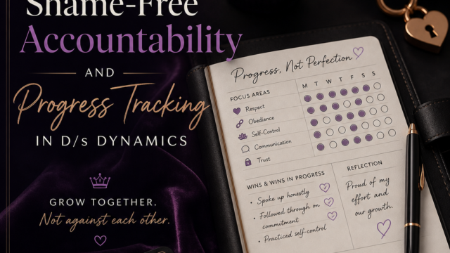 Shame Free D/s Progress Tracking