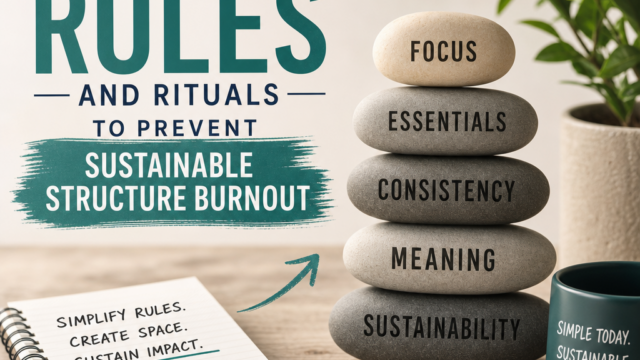 Simplified Rules for Sustainable Structure