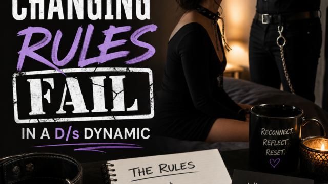 Changing Rules in a D/s Dynamic